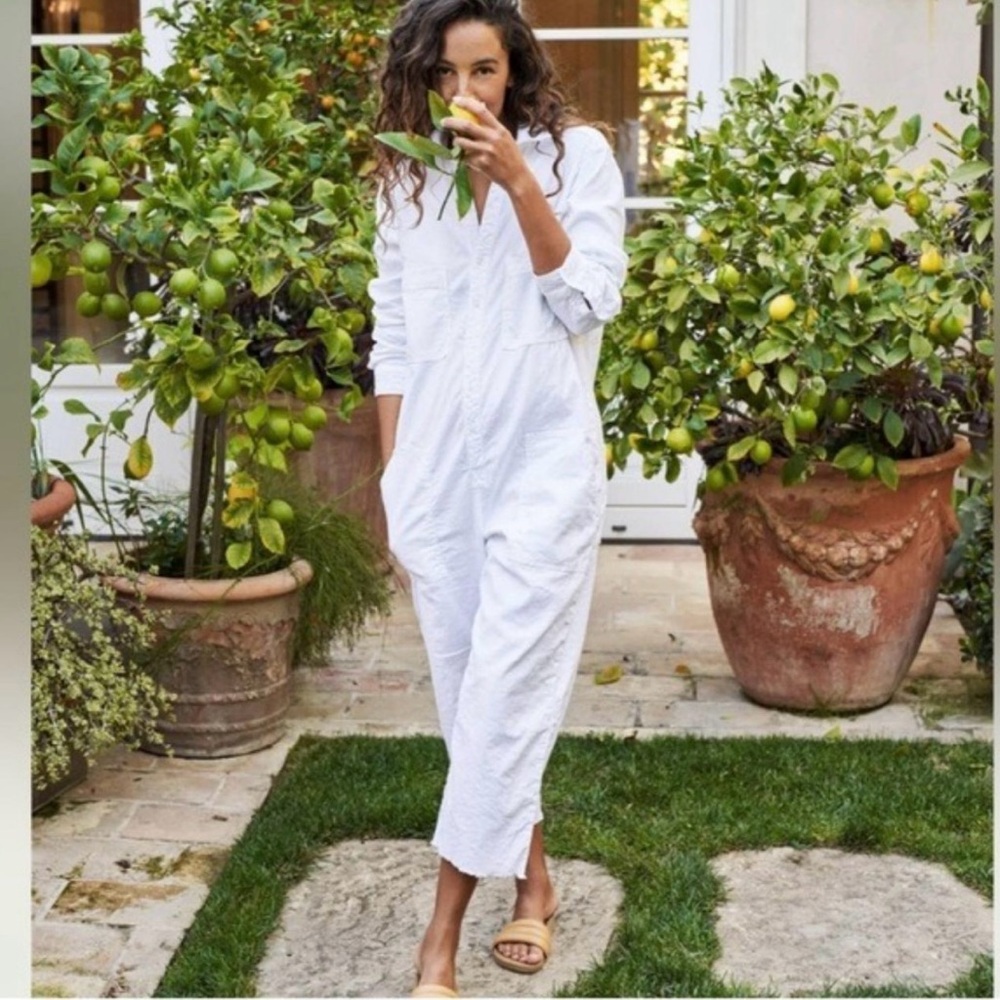 Frank & Eileen Crisp White Jumpsuit